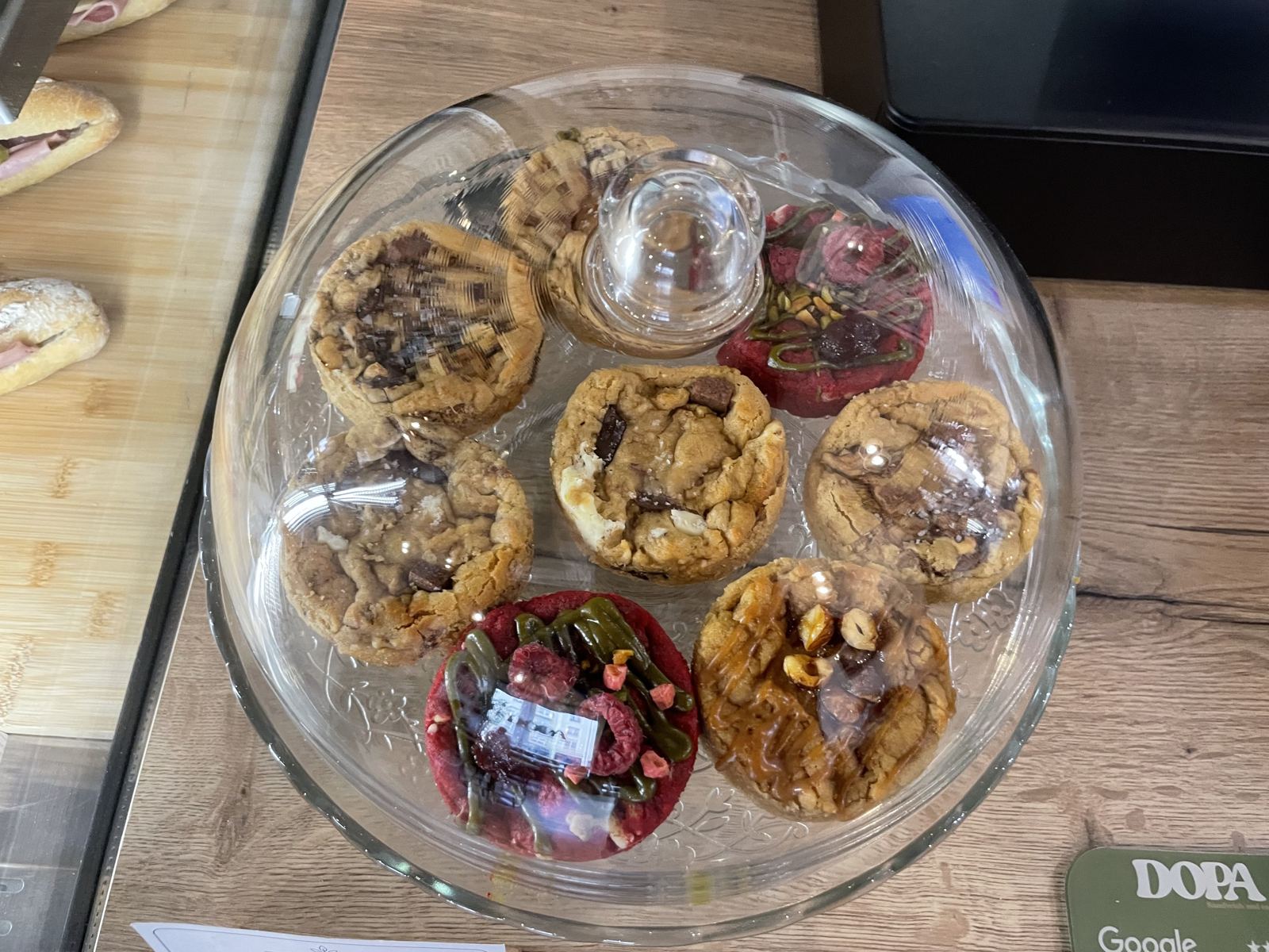 Cookies maison sous cloche